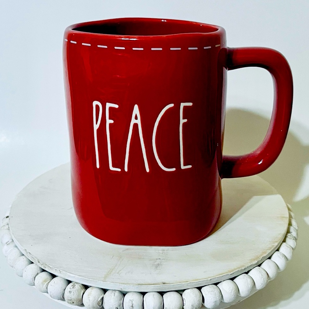 Rae Dunn Christmas “Peace” Mug